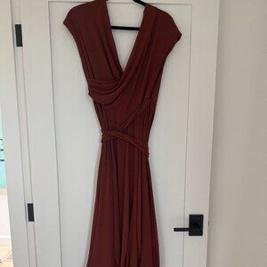 maxi Cortana gauzy wrap dress